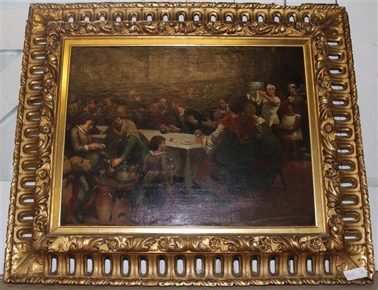 Oil, Dining scene